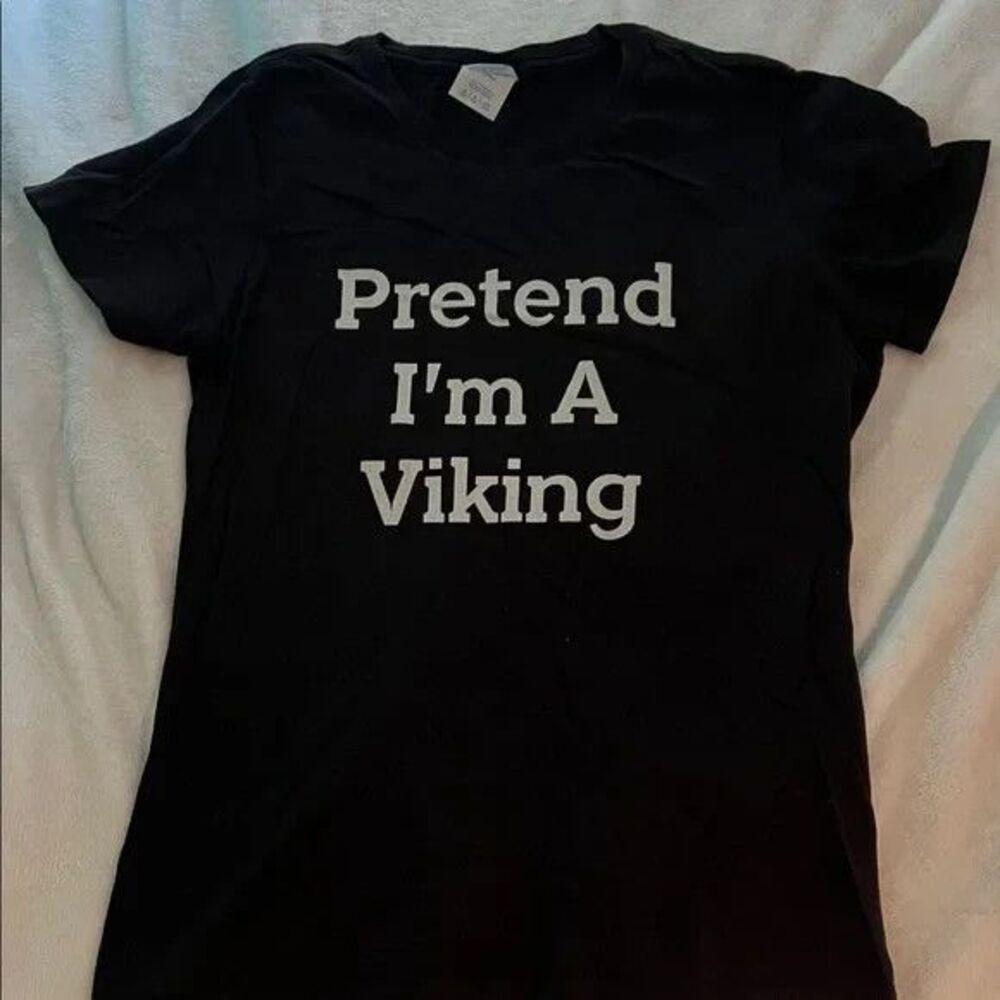 Viking Costume Lazy Pretend I’m a Viking Text (Ladies S)